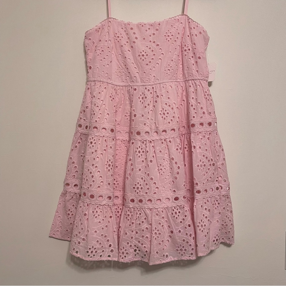 NWT Altar'd State Pink Meadow Mini Dress